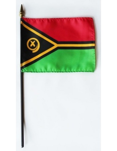 Vanuatu 4" x 6" Mounted Flags