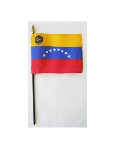 Venezuela 4" x 6" Mounted Flags