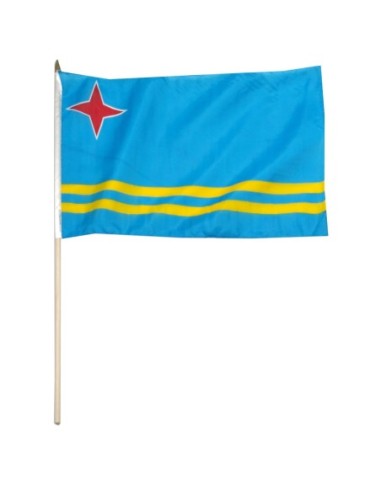 Aruba 12" x 18" Mounted Flag