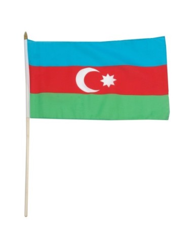 Azerbaijan 12" x 18" Mounted Flag