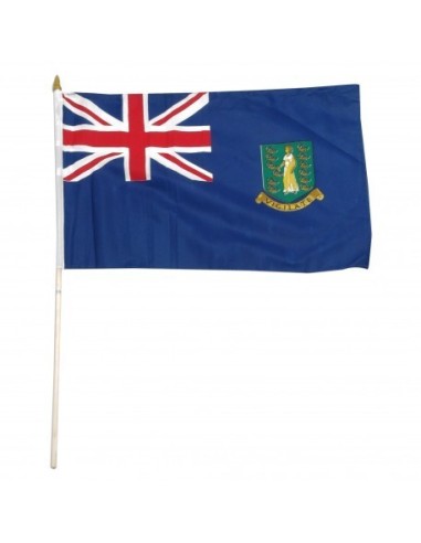 British Virgin Islands 12" x 18" Mounted Flag