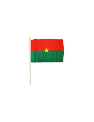 Burkina Faso 12" x 18" Mounted Flag