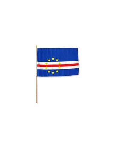 Cape Verde 12" x 18" Mounted Flag