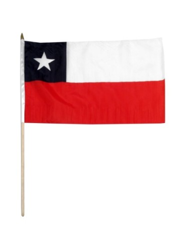Chile 12" x 18" Mounted Flag