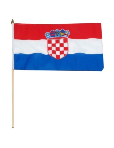 Croatia 12" x 18" Mounted Flag