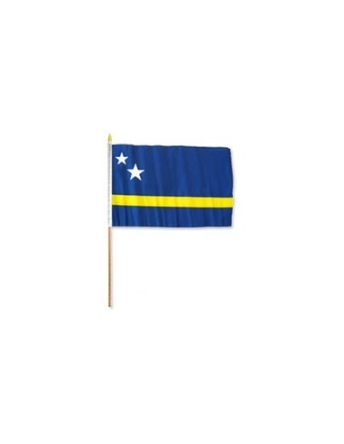 Curacao 12" x 18" Mounted Flag