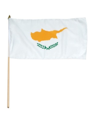 Cyprus 12" x 18" Mounted Flag