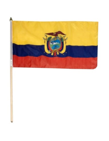 Ecuador 12" x 18" Mounted Flag