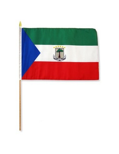 Equatorial Guinea 12" x 18" Mounted Flag