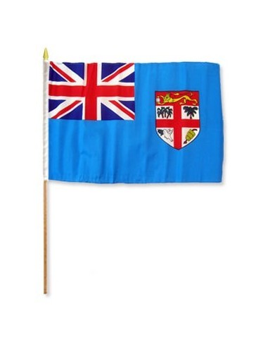 Fiji 12" x 18" Mounted Flag