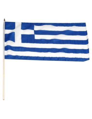 Greece 12" x 18" Mounted Flag