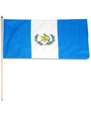 Guatemala 12" x 18" Mounted Flag