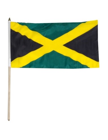 Jamaica 12" x 18" Mounted Flag