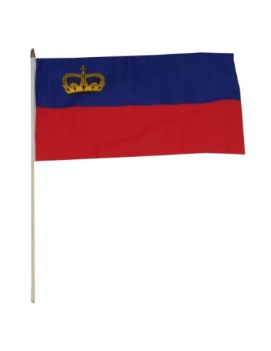 Liechtenstein 12" x 18" Mounted Flag
