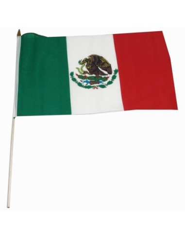 Mexico 12" x 18" Mounted Flag