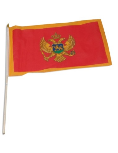 Montenegro 12" x 18" Mounted Flag