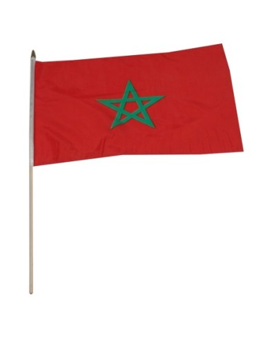 Morocco 12" x 18" Mounted Flag