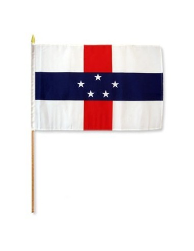 Netherlands Antilles 12" x 18" Mounted Flag