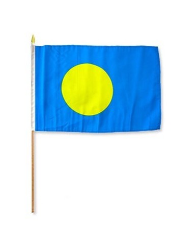Palau 12" x 18" Mounted Flag