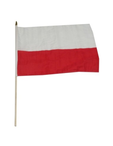 Poland 12" x 18" Mounted Flag