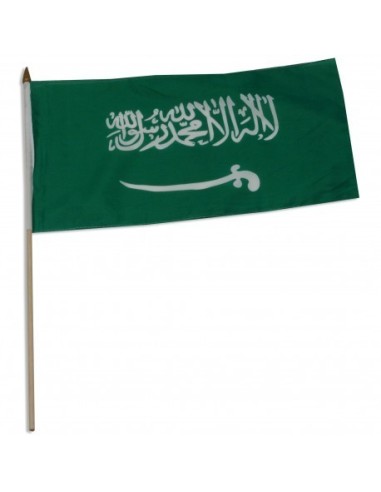 Saudi Arabia 12" x 18" Mounted Flag