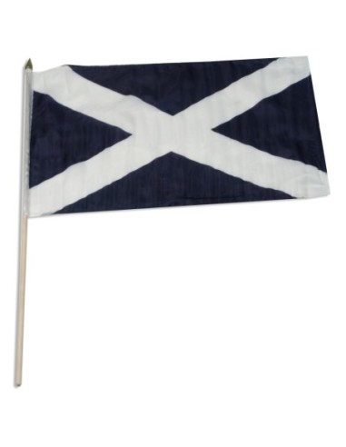 Scotland (St. Andrew's Cross) 12" x 18" Mounted Flag