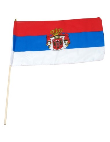 Serbia 12" x 18" Mounted Flag