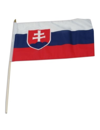 Slovakia 12" x 18" Mounted Flag