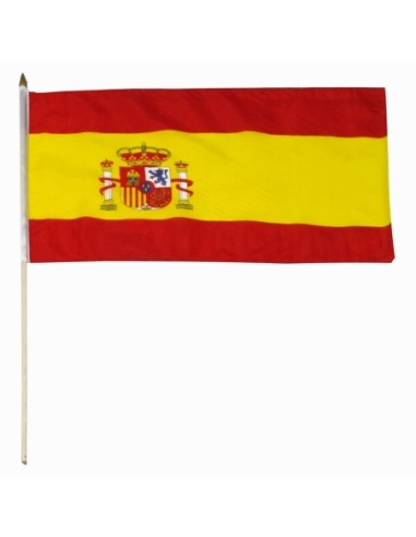Spain 12" x 18" Mounted Flag