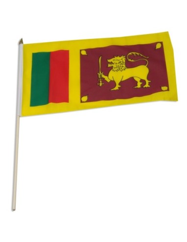 Sri Lanka 12" x 18" Mounted Flag