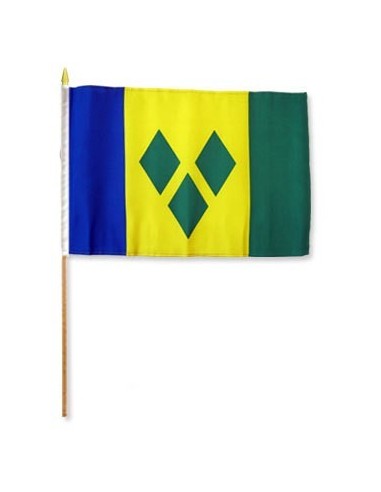 St. Vincent & Grenadines 12" x 18" Mounted Flag