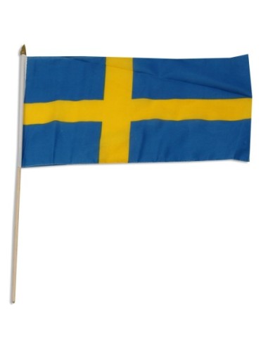 Sweden 12" x 18" Mounted Flag