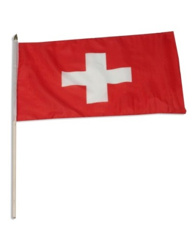 Switzerland 12" x 18" Mounted Flag