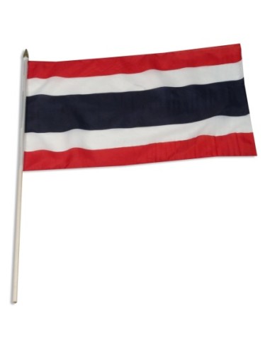 Thailand 12" x 18" Mounted Flag