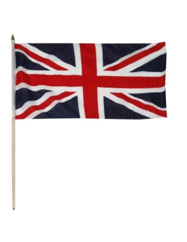 United Kingdom 12" x 18" Mounted Flag
