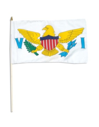US Virgin Islands 12" x 18" Mounted Flag