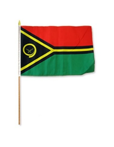 Vanuatu 12" x 18" Mounted Flag