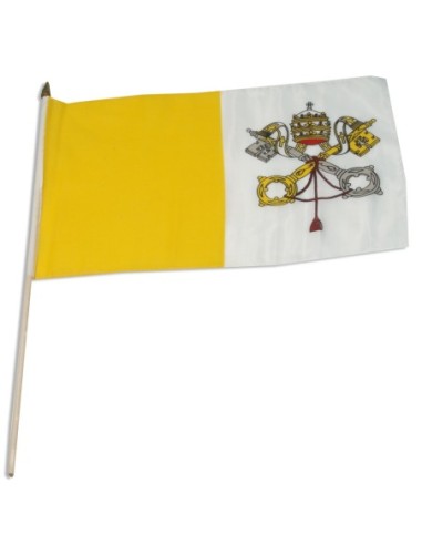 Vatican City (Papal) 12" x 18" Mounted Flag