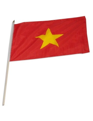 Vietnam 12" x 18" Mounted Flag