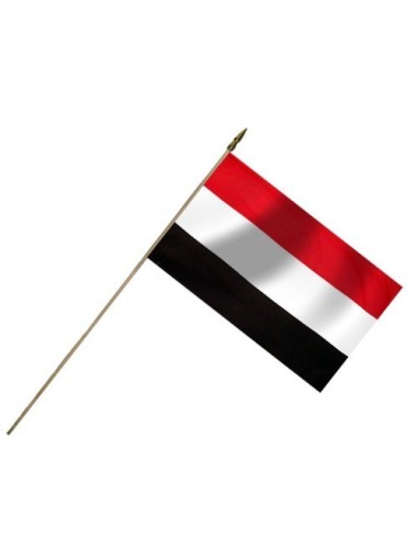 Yemen 12" x 18" Mounted Flag