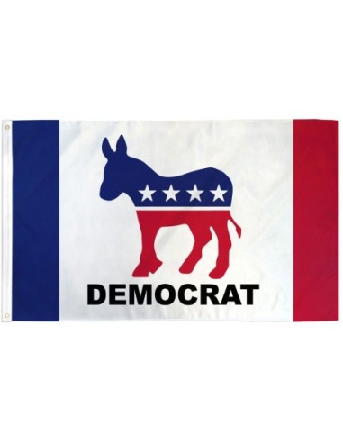 Democrat Flag 3x5ft Poly